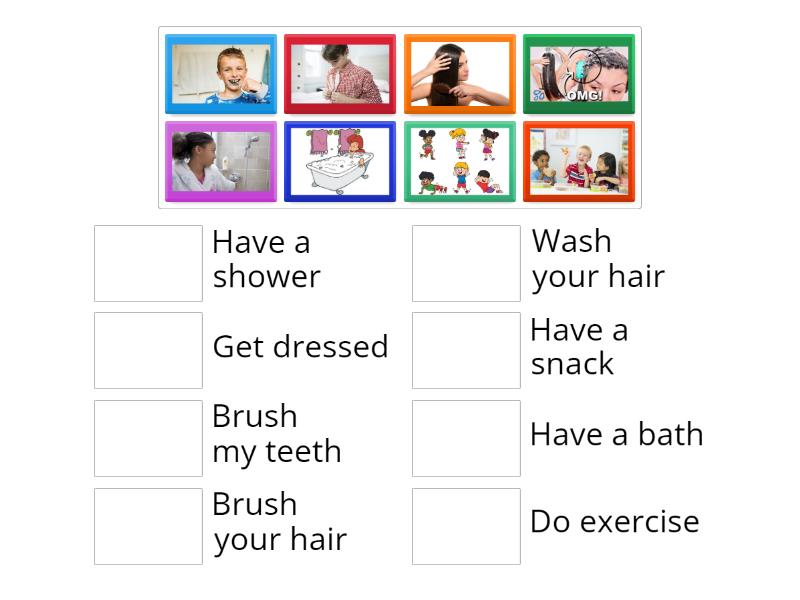 Morning routines - Match up
