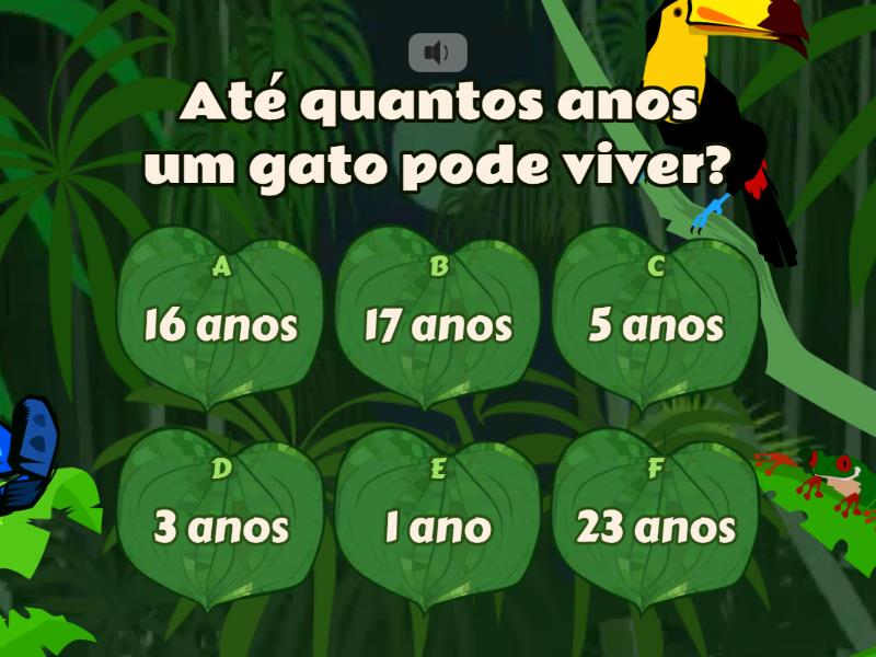 Animais E Suas Curiosidades Quiz