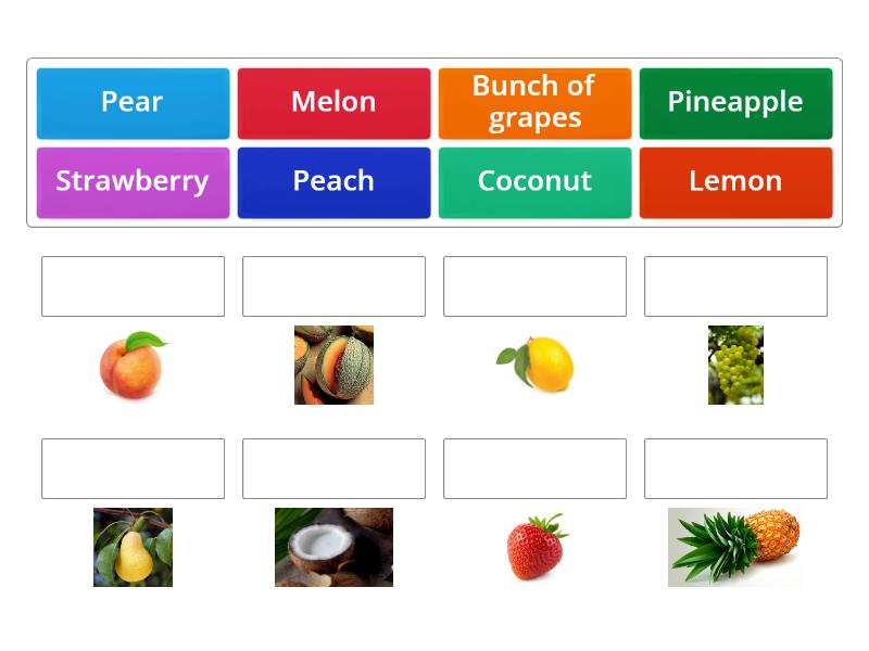 Roadmap A2+ fruit 2c - Une las parejas