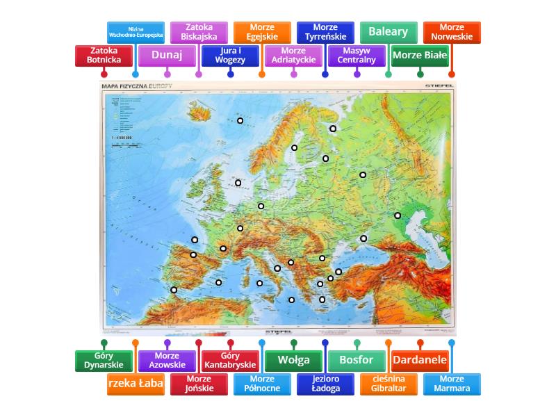 Mapa Fizyczna Europy Test Dla Klas Labelled Diagram Sexiz Pix 2063