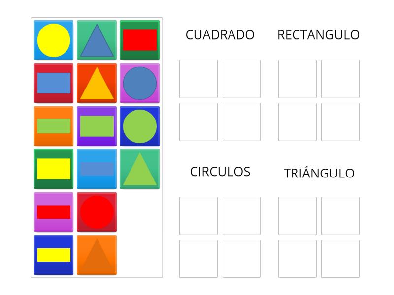 FORMAS Y COLORES - Ordenar por grupo