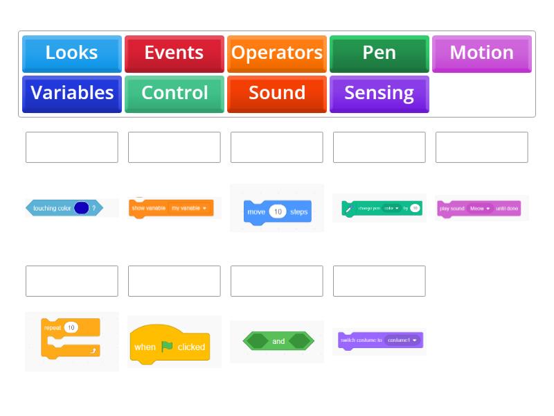 Scratch Blocks - Match up