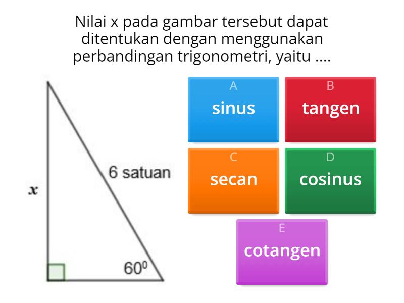 Aturan Sinus Dan Cosinus - Cuestionario