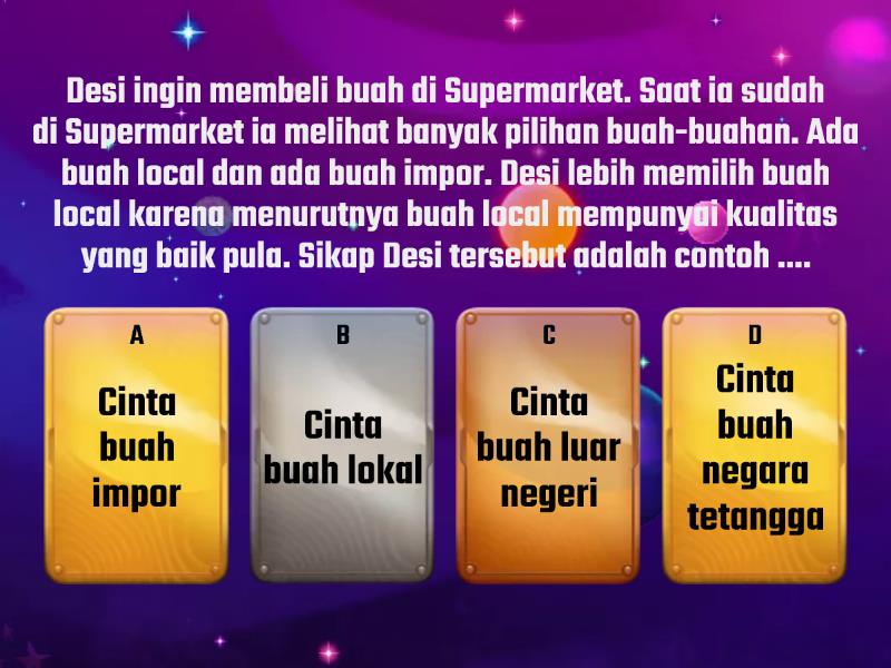 CINTA PRODUK INDONESIA - Quiz