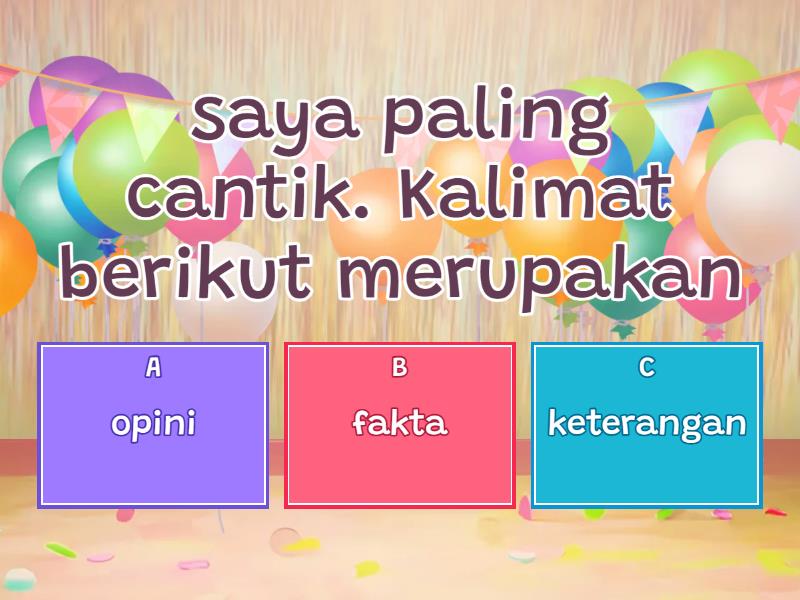 Kuis Bahasa Indonesia - Quiz