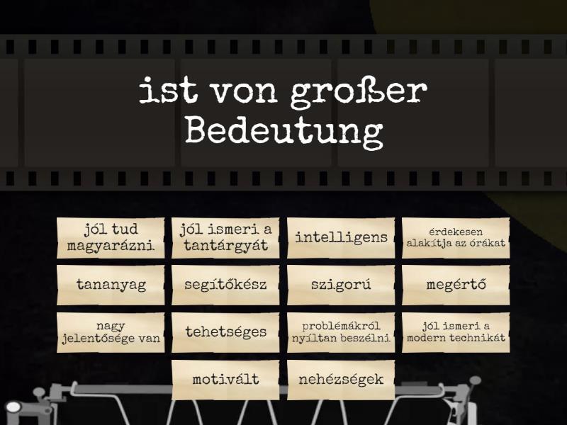 Der ideale Lehrer - Find the match