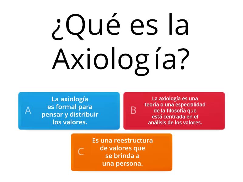 Axiología Y Su Relación Con La Educación Cuestionario 4033