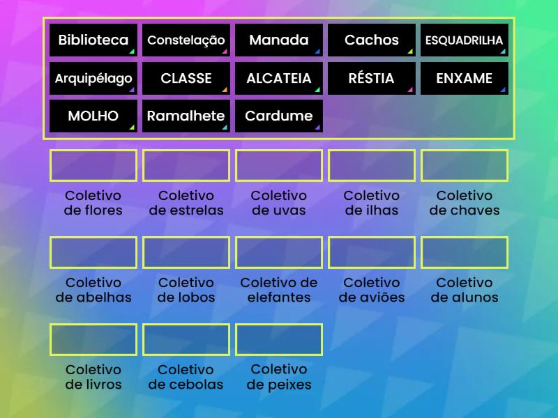 Substantivo Coletivo Match Up