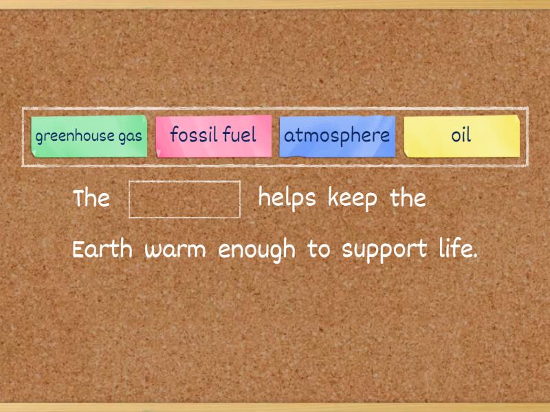 Climate Change - Complete the sentence