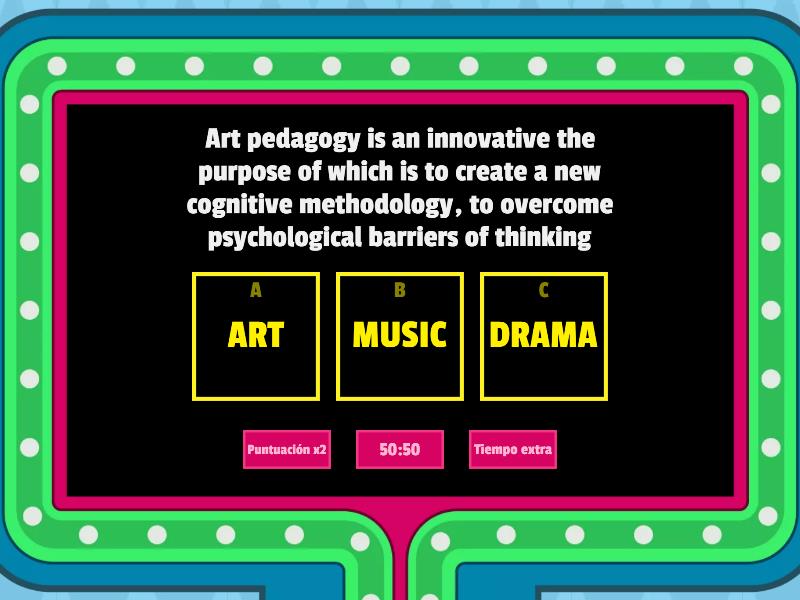 Definition of Pedagogy - Gameshow quiz