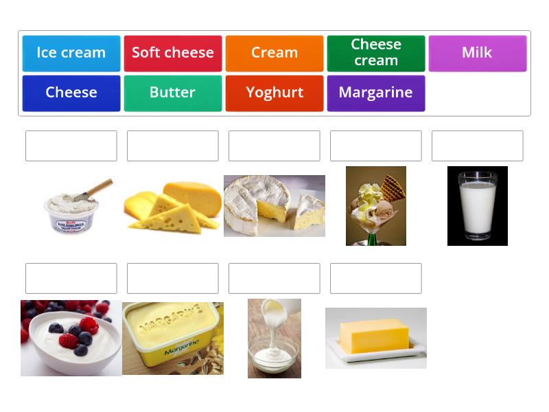 Dairy products - Match up