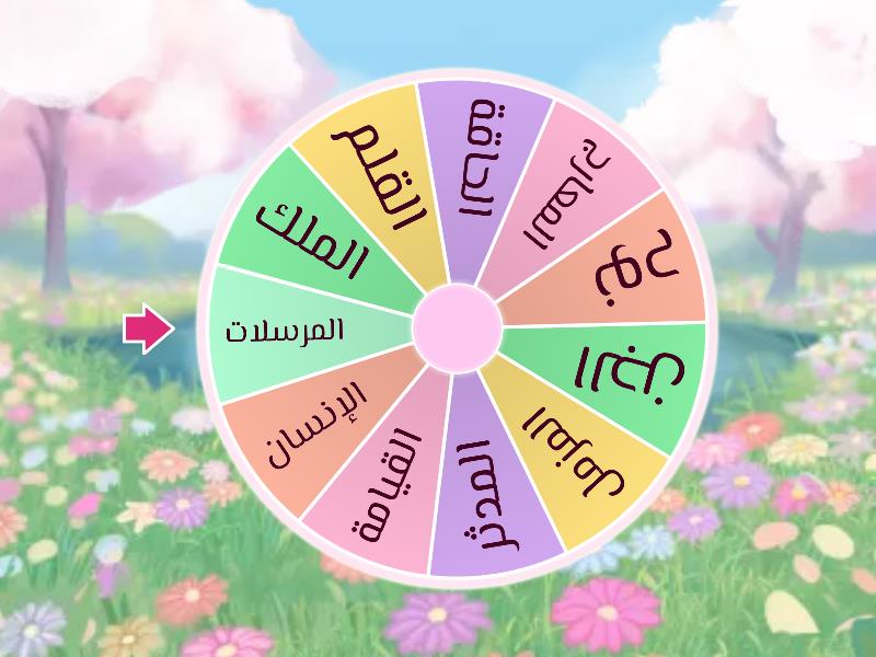 سور جزء تبارك - Spin the wheel