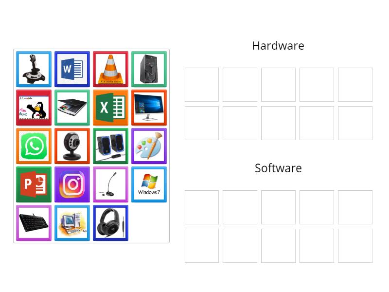 DIFFERENCE BETWEEN HARDWARE AND SOFTWARE FOR GRADE 3 visual data 2