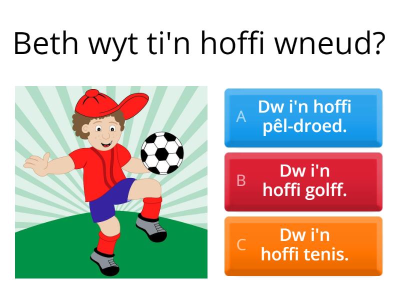Beth wyt ti'n hoffi wneud? Dw i'n hoffi... - Quiz