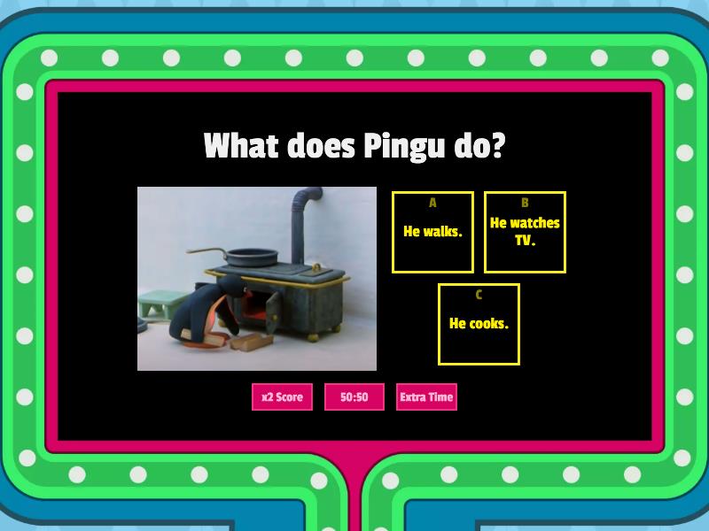 Pingu cooking (P1) - Gameshow quiz