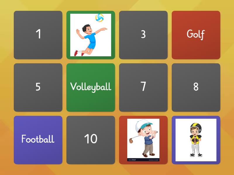 Sports - Matching pairs