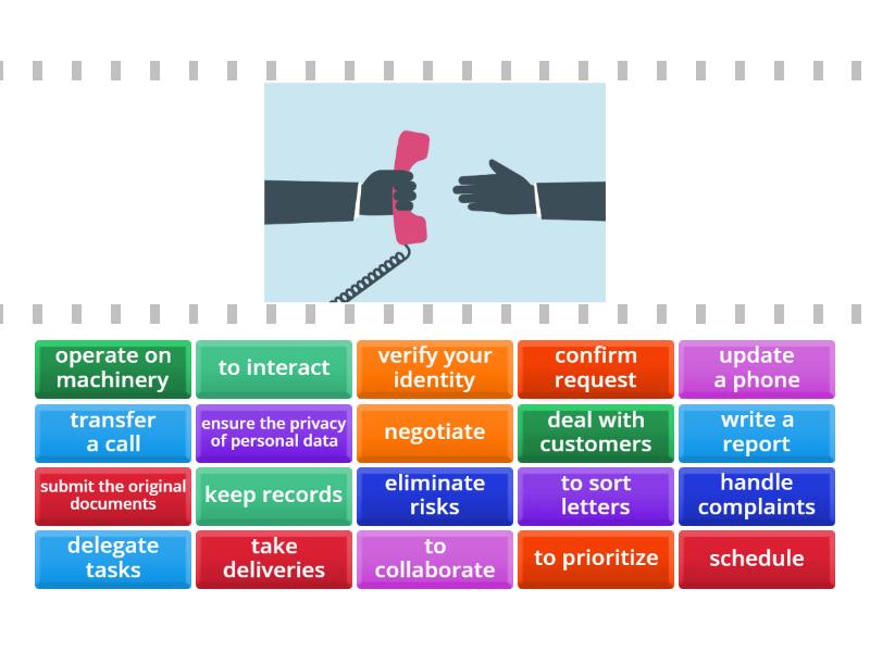 Job verbs - Find the match