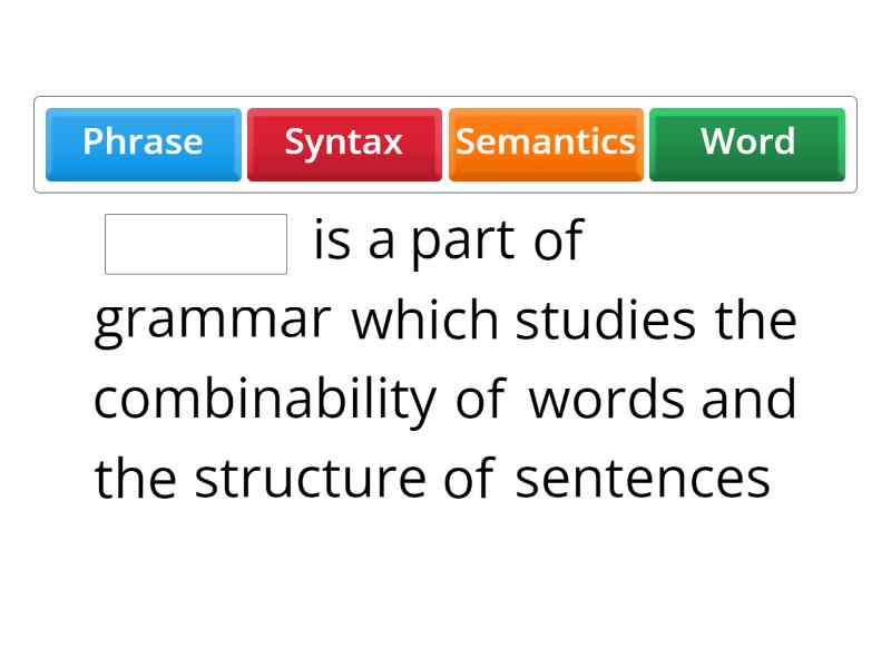 Syntax. Clauses. Sentence Types - Complete the sentence