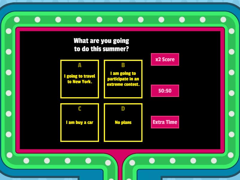 Plans - Gameshow quiz