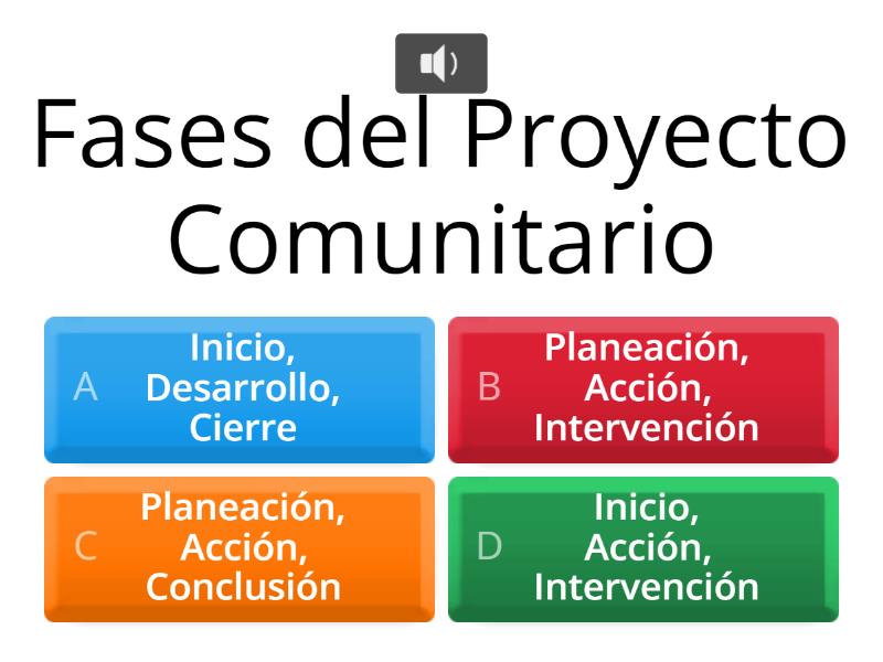 Aprendizaje Basado en Proyectos Comunitarios - Questionário