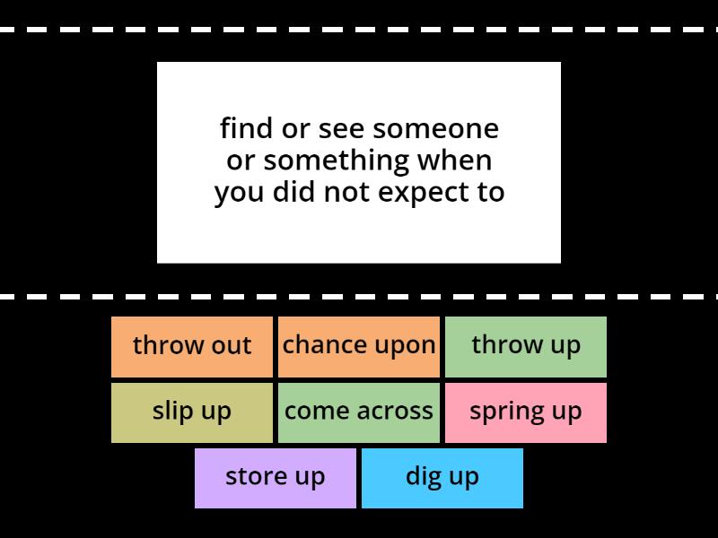Destinations C1- C2 Unit 12 phrasal verbs - Find the match