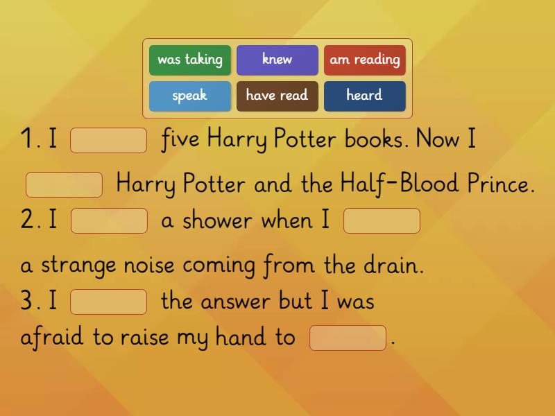 Irregular verbs in sentences - Chybejici slovo