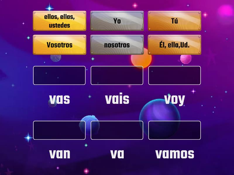 Verb To Go - Ir (conjugations - Match Up