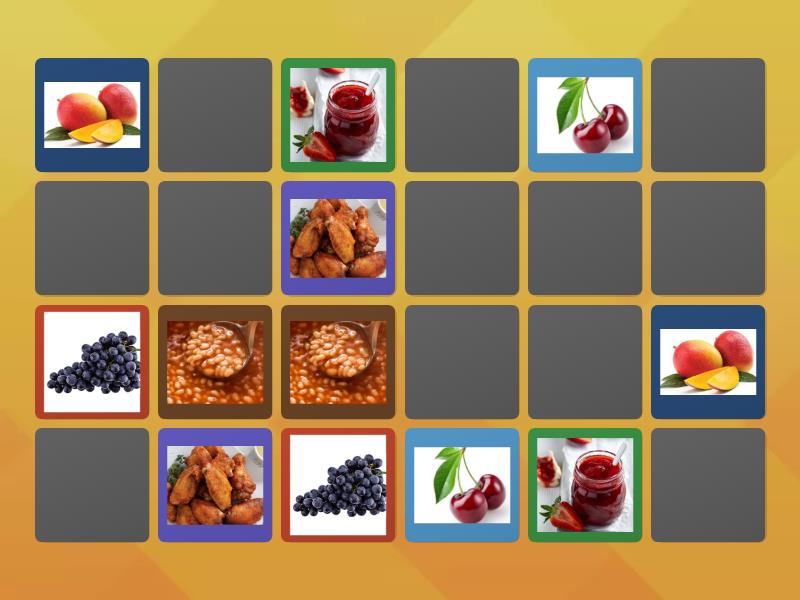 food - Matching pairs