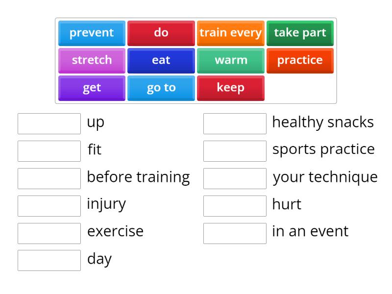 wordwall brainy 7 unit 6 practising sports