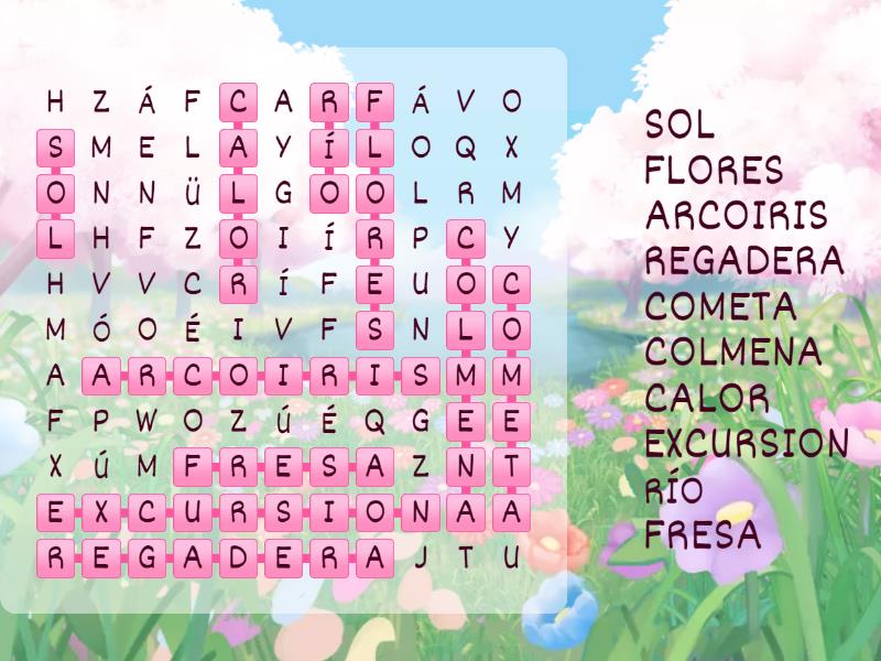 - PRIMAVERA - Sopa de letras