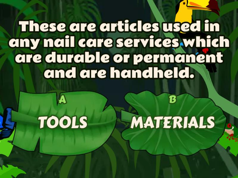 PROPER USE OF NAIL CARE TOOLS & MATERIALS Quiz