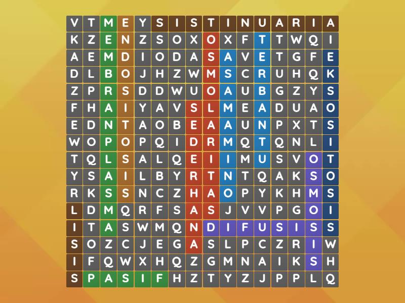 TTS Transpor Membran Sel - Wordsearch