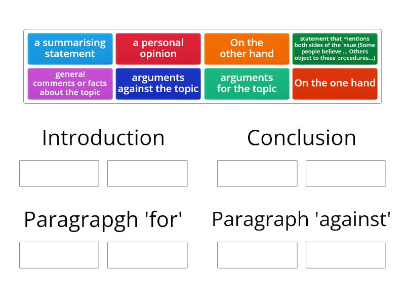 Summary statement