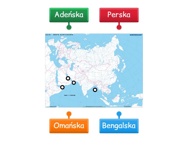 Zatoki azji - Labelled diagram