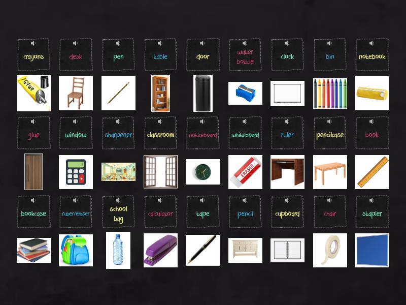 Classroom Objects ️ Unscramble
