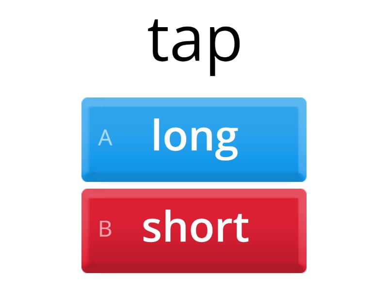 Long vs Short Vowels (ALL) - Cuestionario