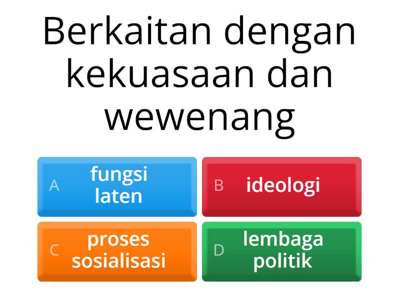 LEMBAGA SOSIAL - Quiz