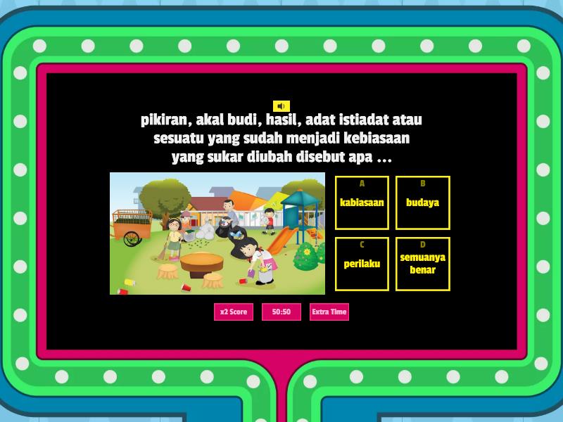 Jenis Keberagaman Budaya Indonesia ⁕ - Gameshow Quiz