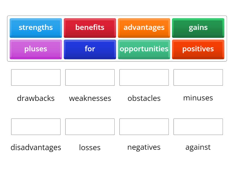 Pros and Cons Match up