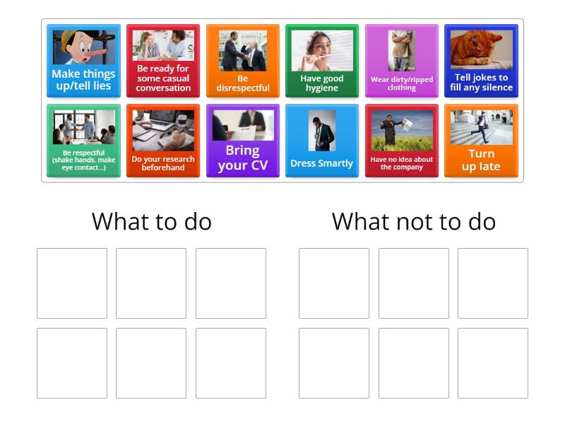Interview Skills - Group sort