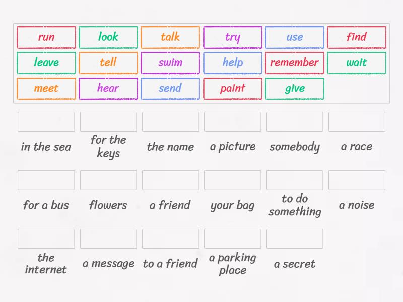Verb phrases - Match up