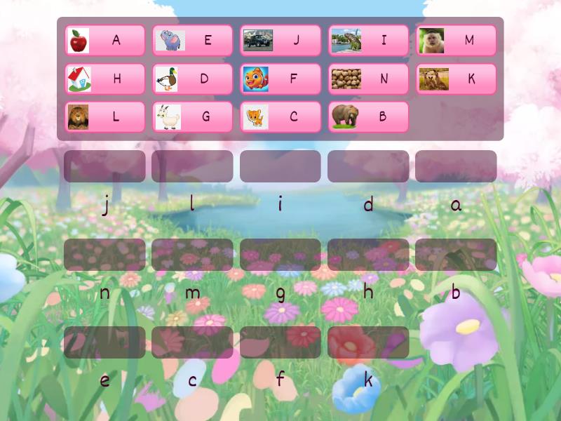 Aa matching alphabet Match up