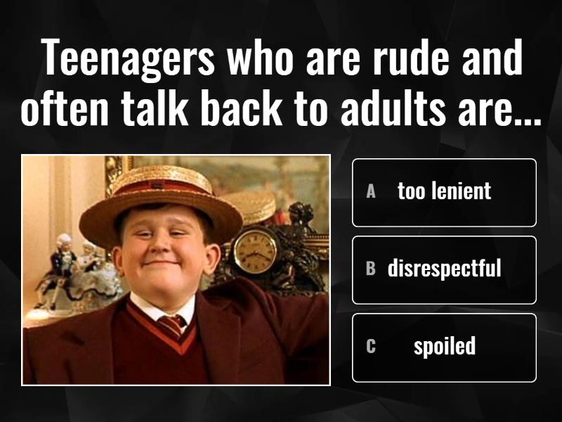 DESCRIBING PARENT AND TEEN BEHAVIOR - Quiz