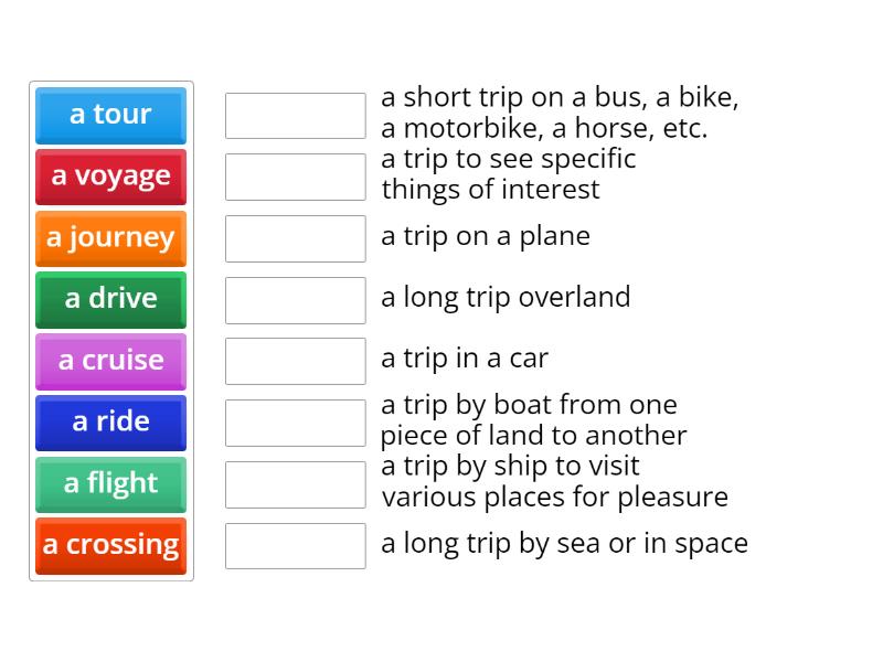 Synonyms For Trip