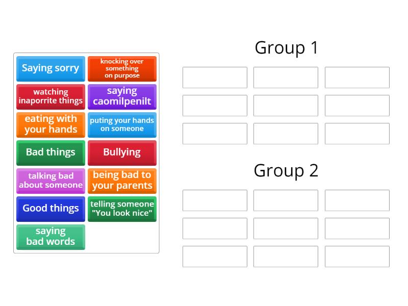 Learning to be kind - Group sort