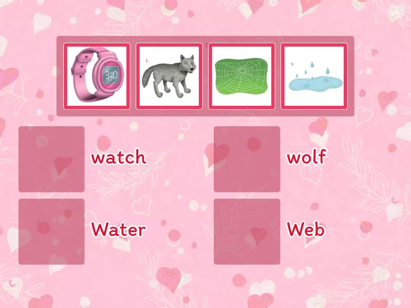 Letter Ww - Match up