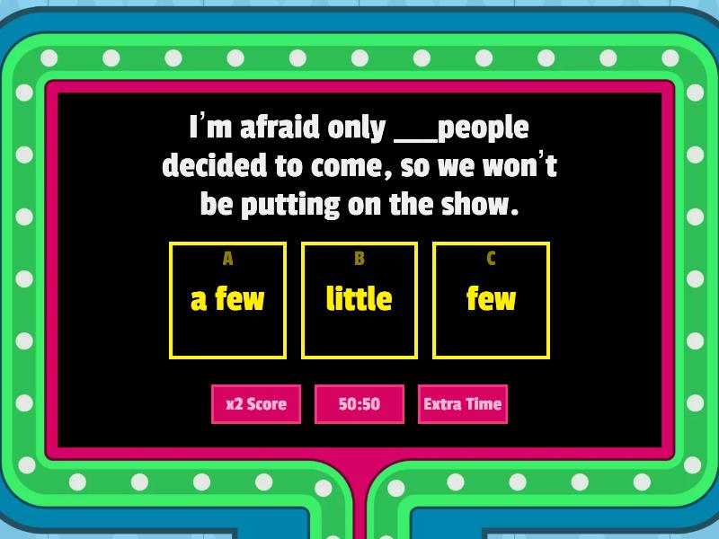 Focus B2 Quantifiers - Gameshow quiz