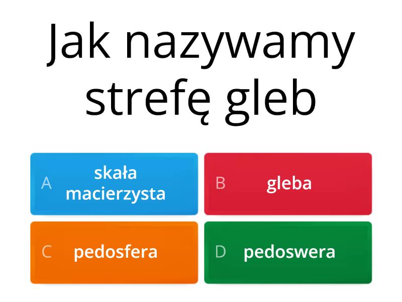 Gleby Lasy Ochrona Środowiska - Quiz