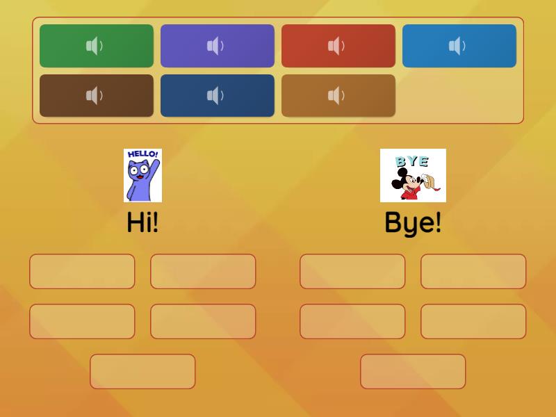 Greetings - Group sort