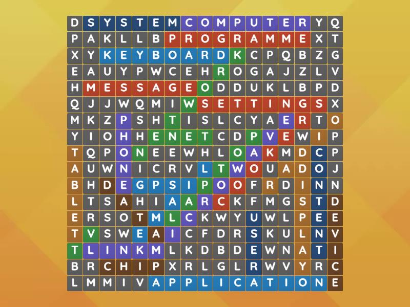 Technologies - Wordsearch